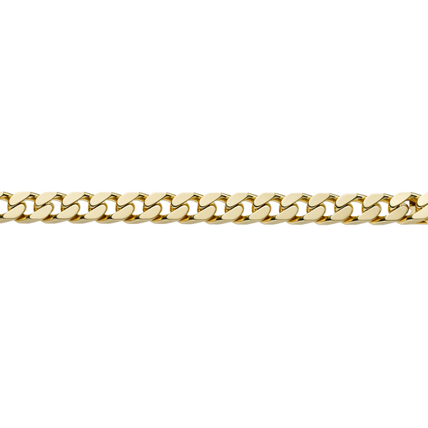 Brogle Classic curb chain bracelet 4-sided diamond cut 10mm