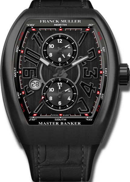 Franck Muller Vanguard Master Banker 3 time zones 53.7 x 44mm