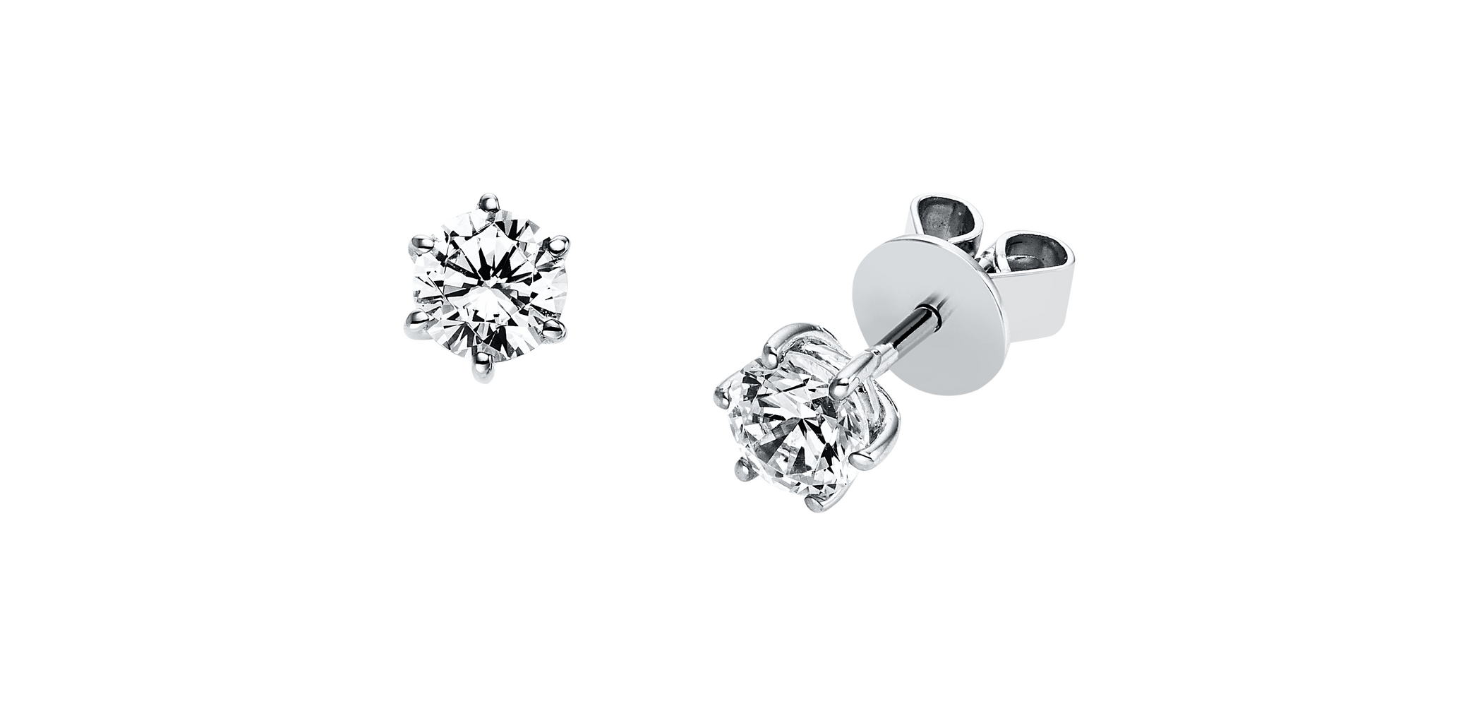 Brogle solitaire ear stud Marie up to 1 carat Brogle solitaire ear stud Marie up to 1...