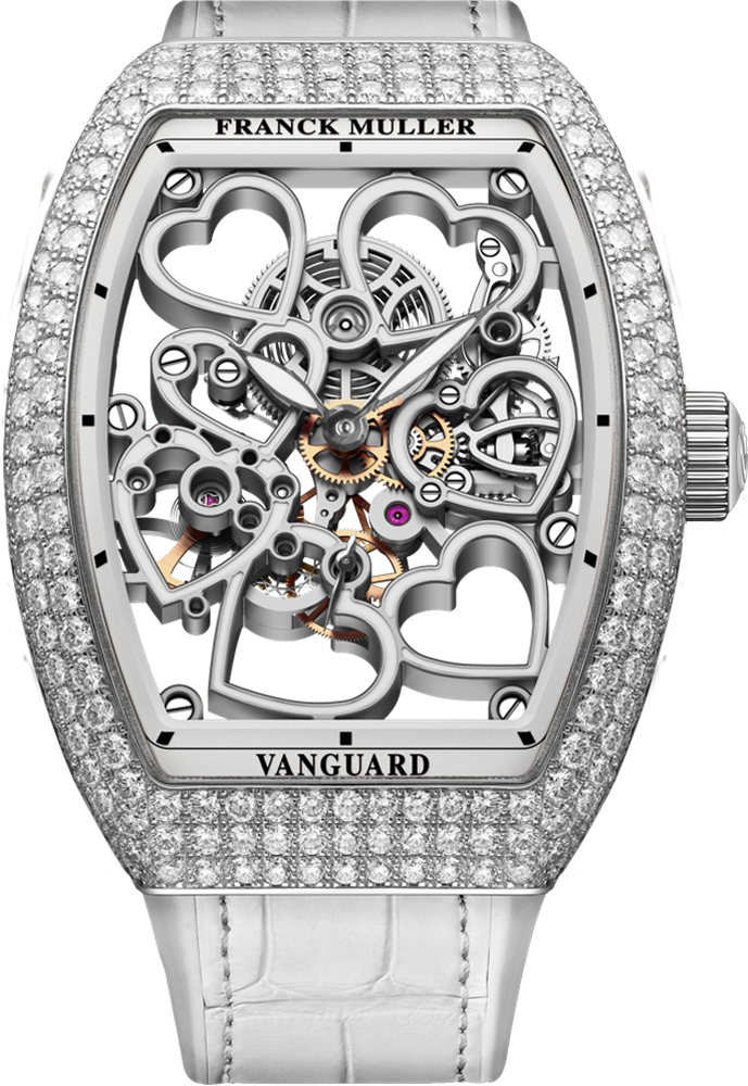 Franck Muller Vanguard Heart Skeleton 42.3 x 32mm