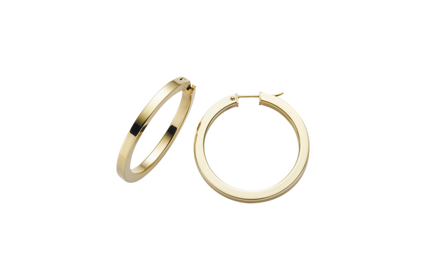 Brogle Classic gold hoop earrings Brogle Classic gold hoop earrings