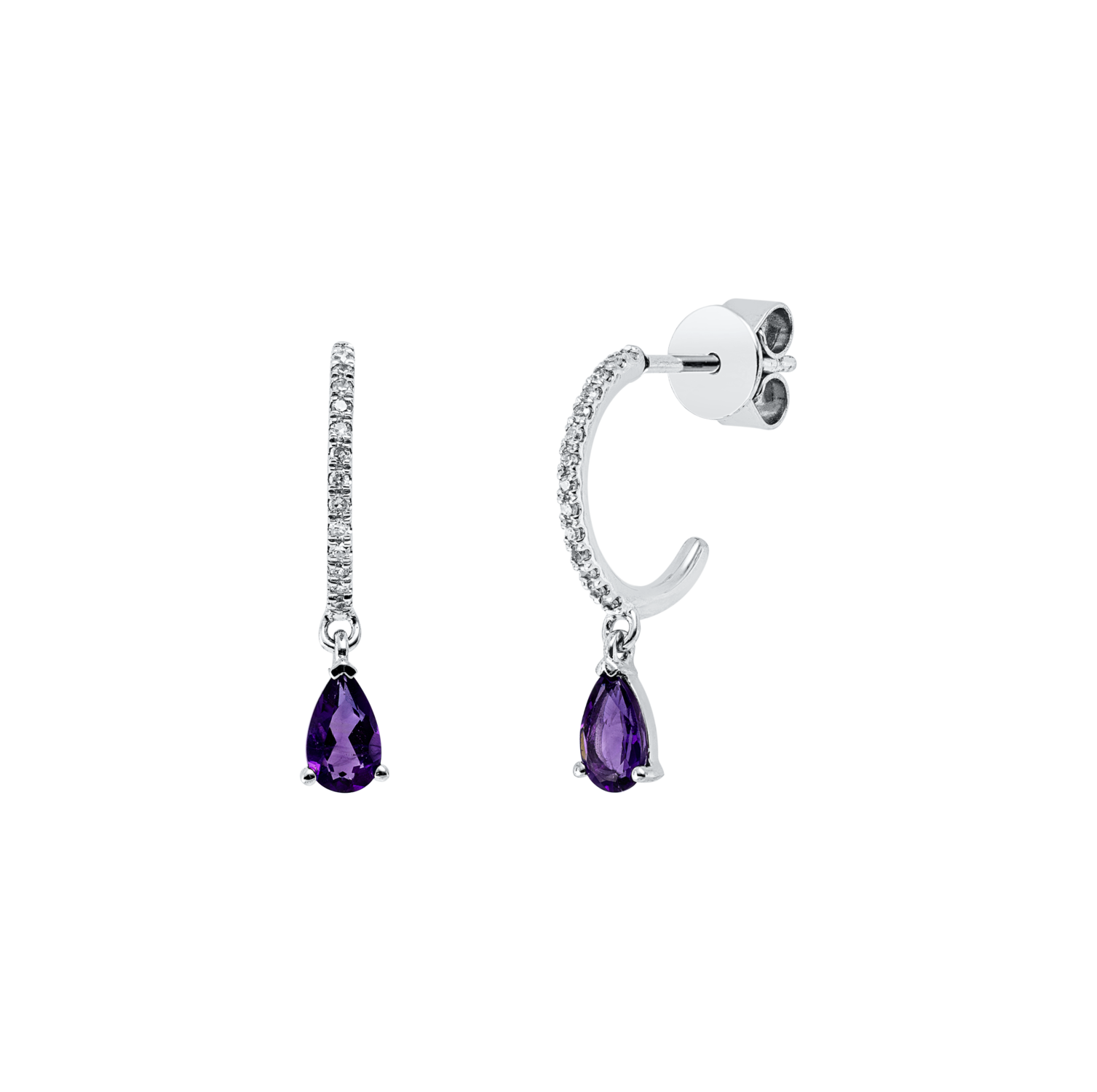 Brogle Classic amethyst stud earrings Brogle Classic amethyst stud earrings