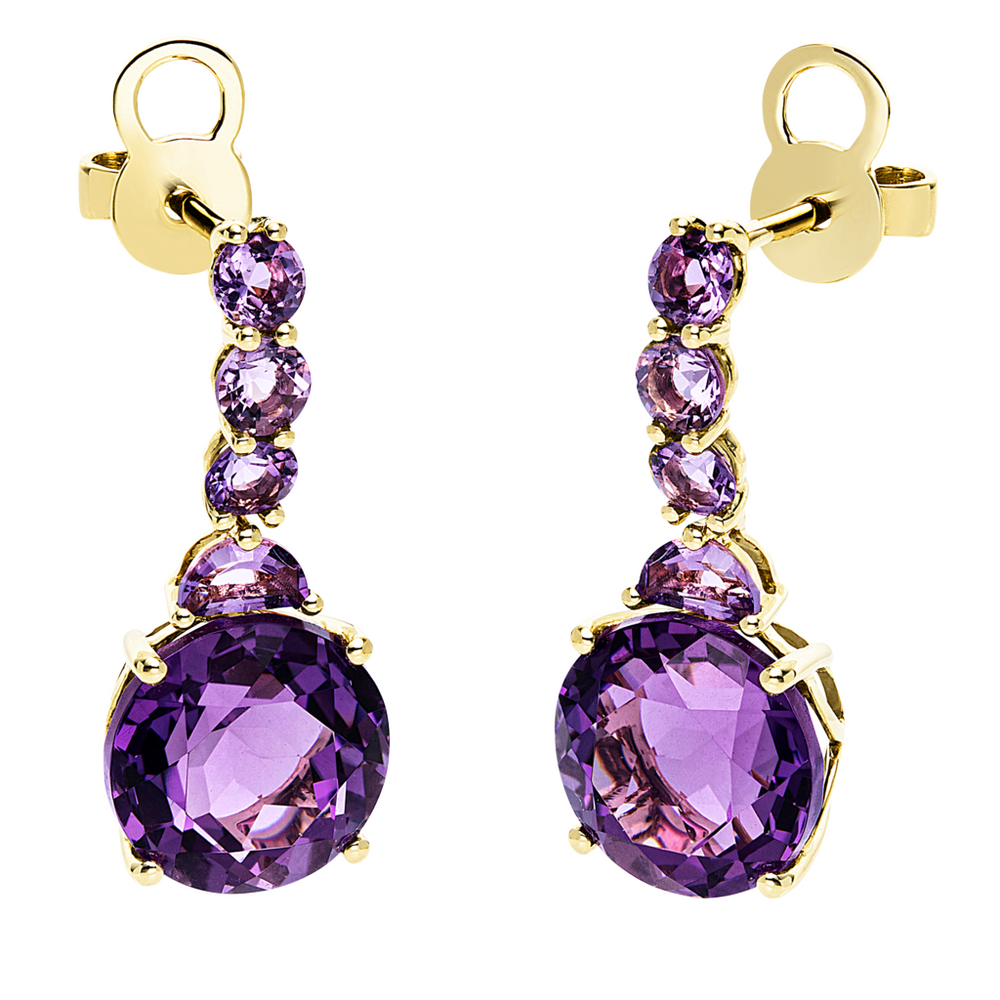 Brogle Selection Felicity stud earrings with amethysts