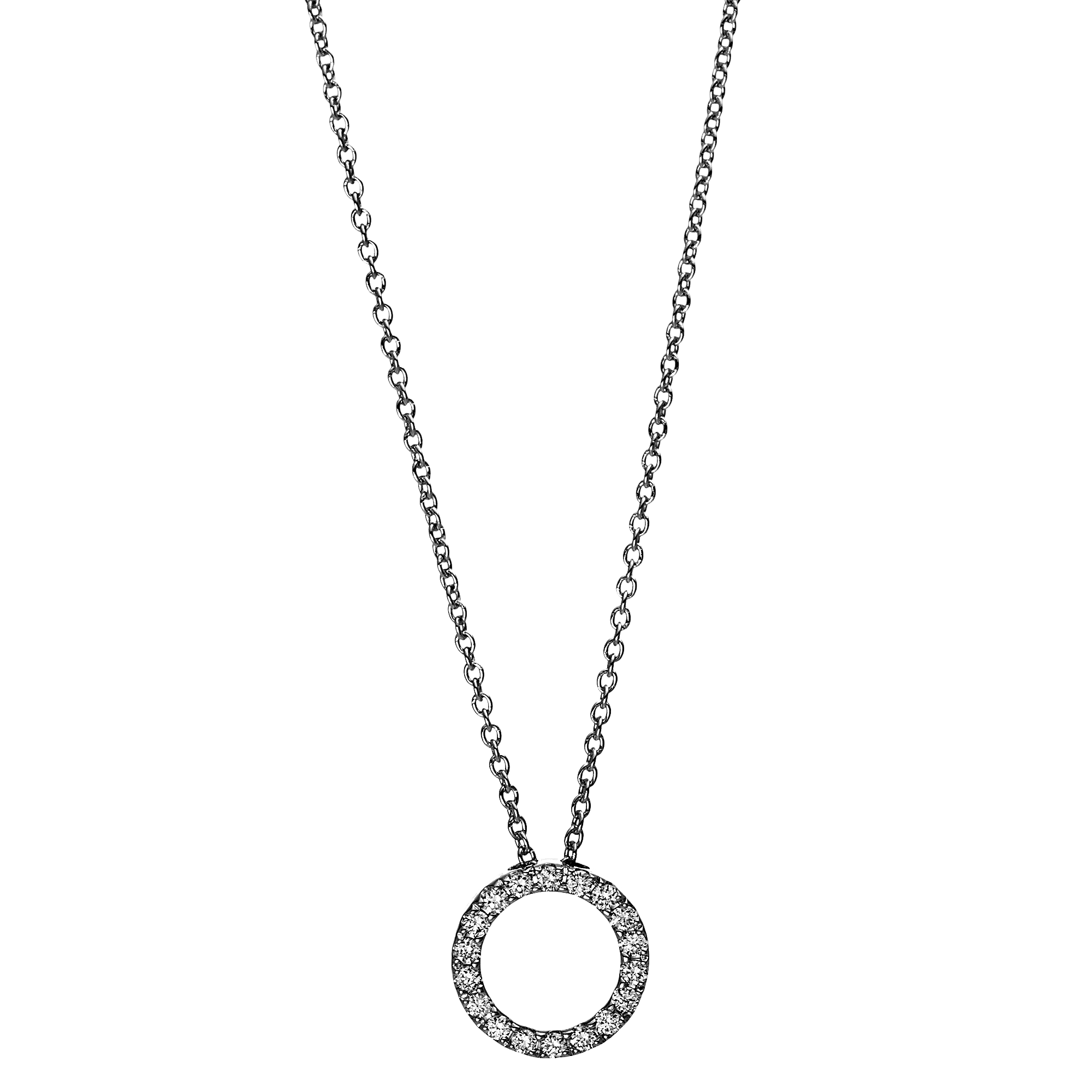 Brogle Classic necklace with diamond pendant Brogle Classic necklace with diamond pendant