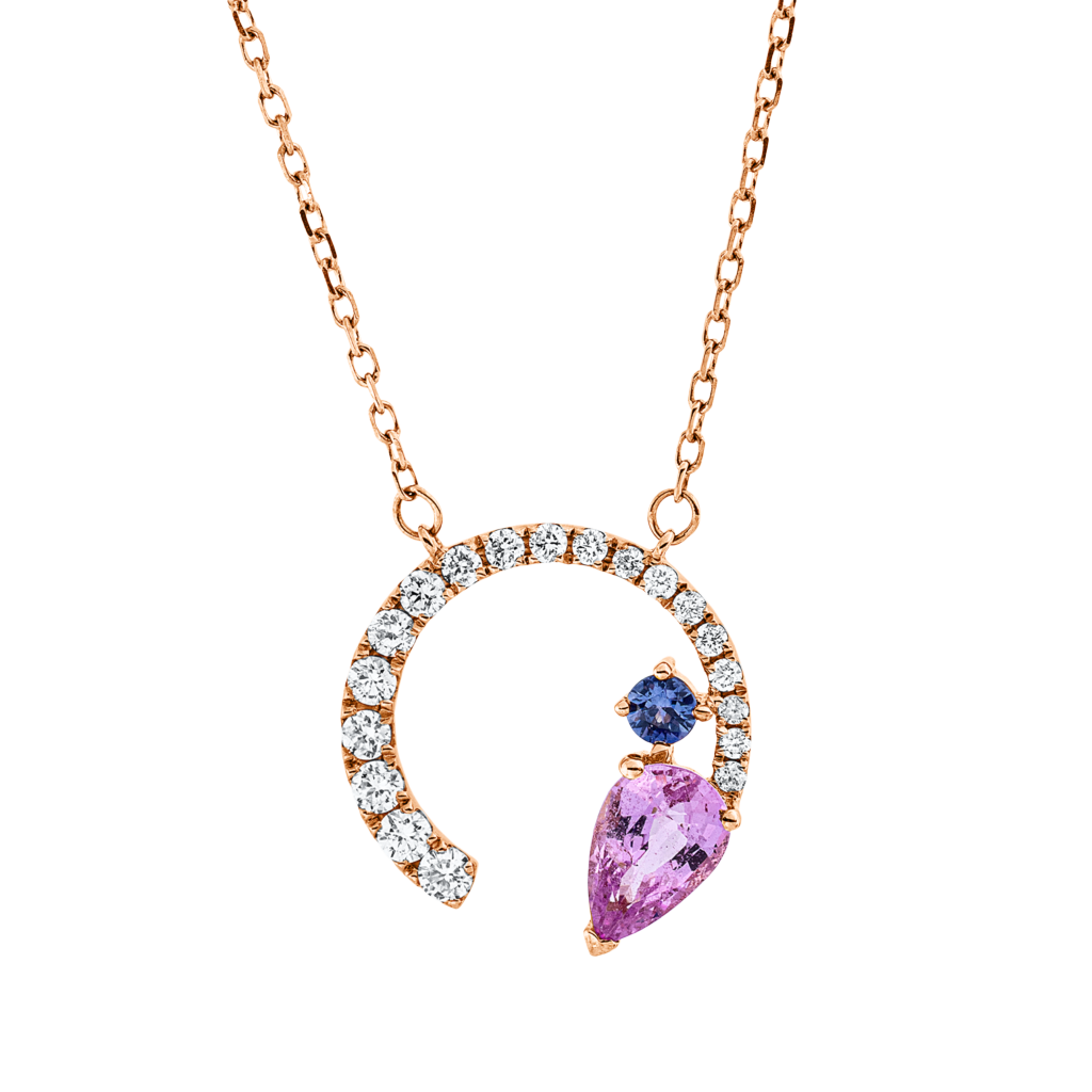 Brogle Classic necklace with sapphire pendant