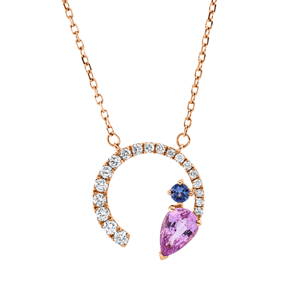 Brogle Classic Kette mit Saphiranhänger