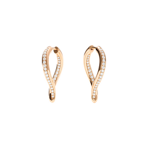 Tamara Comolli Signature Hoop Twisted Drop Earrings