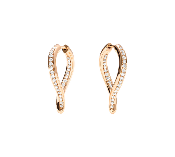 Tamara Comolli Signature Hoop Twisted Drop Creolen Tamara Comolli Signature Hoop Twisted Drop Creolen
