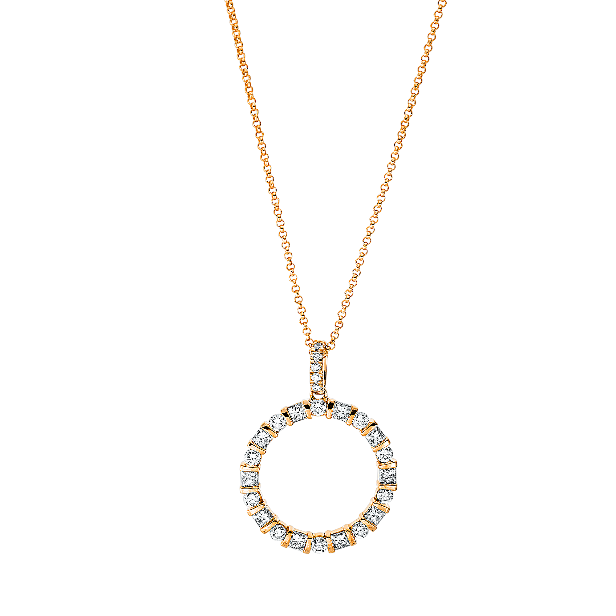 Brogle Classic Kette mit Diamantkreis Brogle Classic Kette mit Diamantkreis