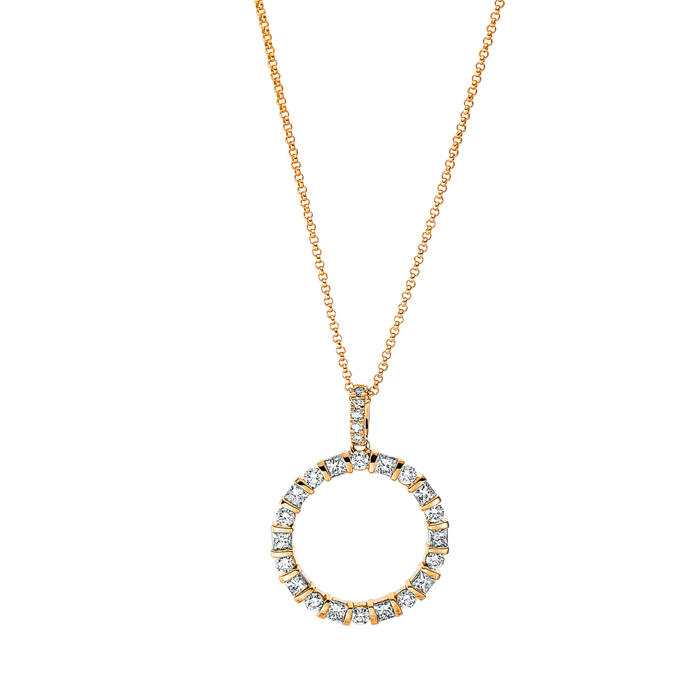 Brogle Classic Kette mit Diamantkreis Brogle Classic Kette mit Diamantkreis