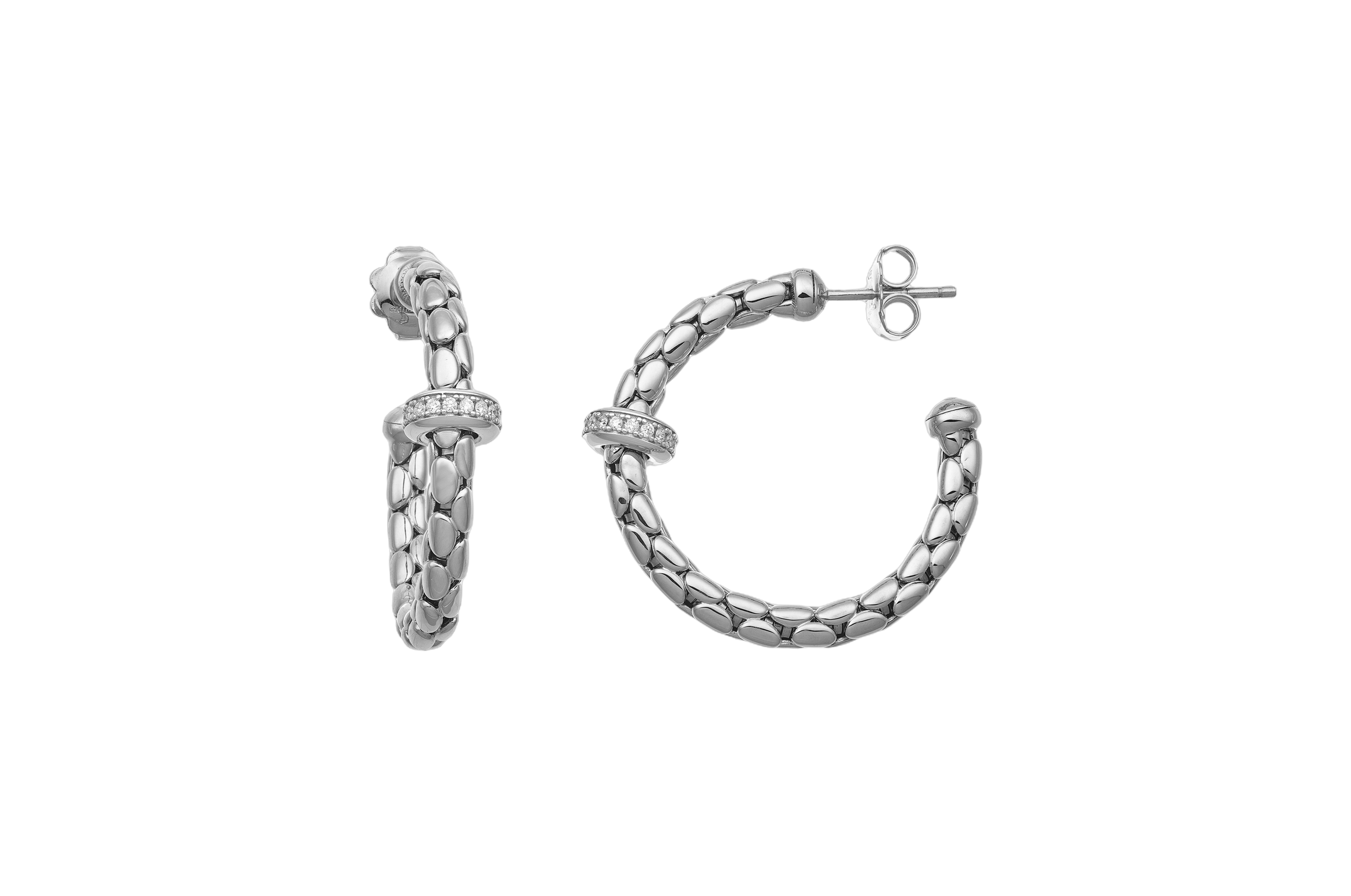 Chimento Stretch Spring Two-Tone Flexible Earring