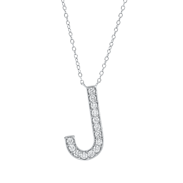 Brogle Classic Kette mit Diamantbuchstaben J