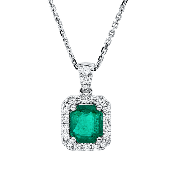 Brogle Selection Kette mit Smaragdanhänger