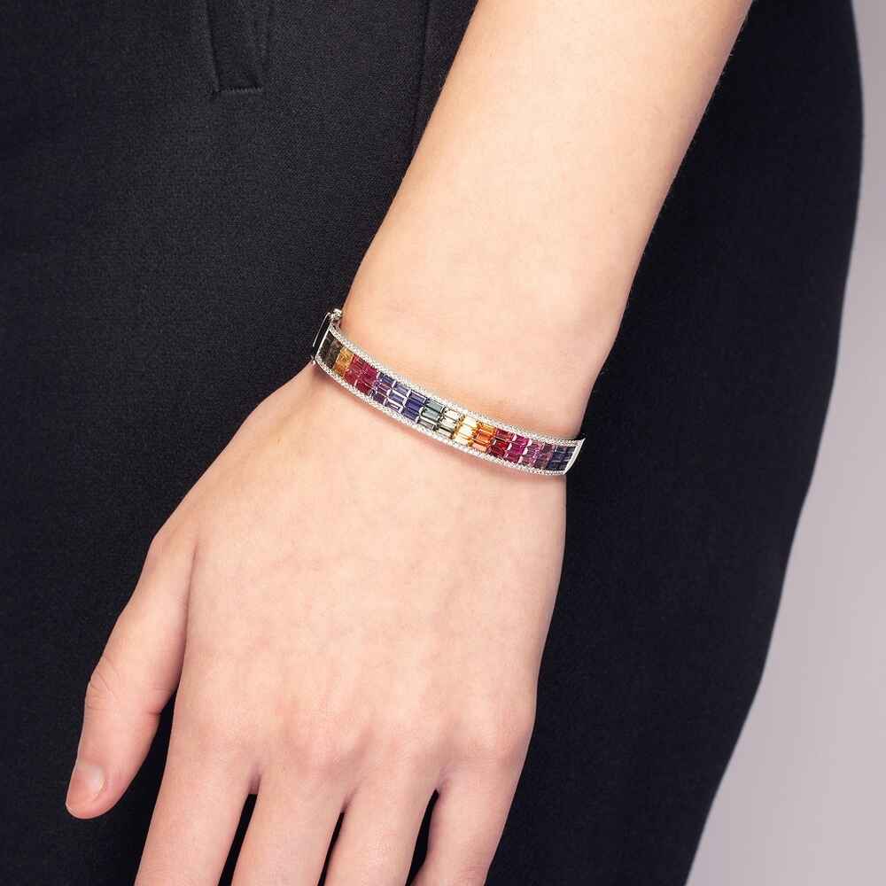 Brogle Selection sapphire bangle Rainbow