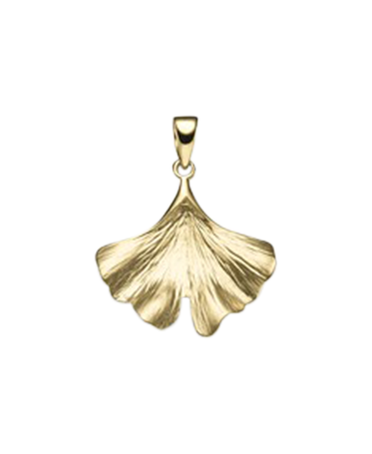 Brogle Classic ginkgo leaf pendant in gold Brogle Classic ginkgo leaf pendant in gold