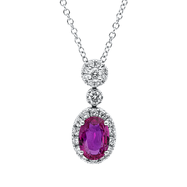 Brogle Classic Kette mit Rubinanhänger