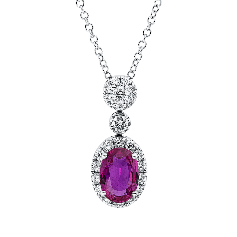 Brogle Classic Kette mit Rubinanhänger Brogle Classic Kette mit Rubinanhänger