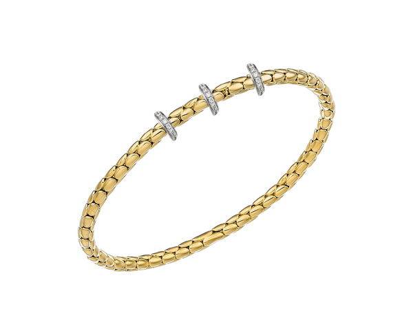 Chimento Stretch Spring Two-Tone Flexible Bracelet Chimento Stretch Spring Two-Tone Flexible Bracelet