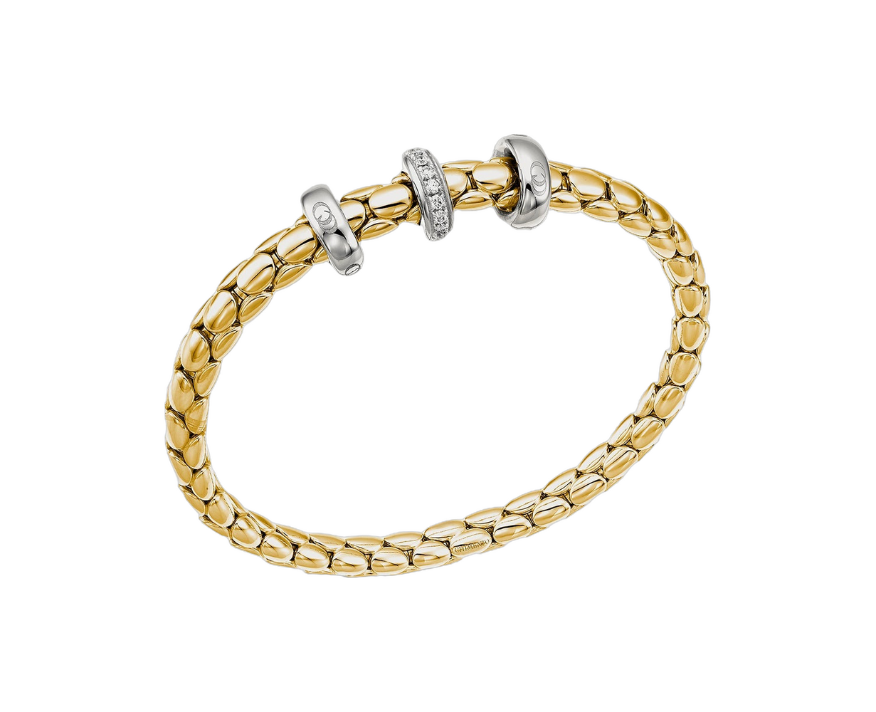 750 white and yellow gold