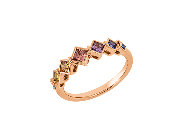 Brogle Classic Sapphire Ring Rainbow