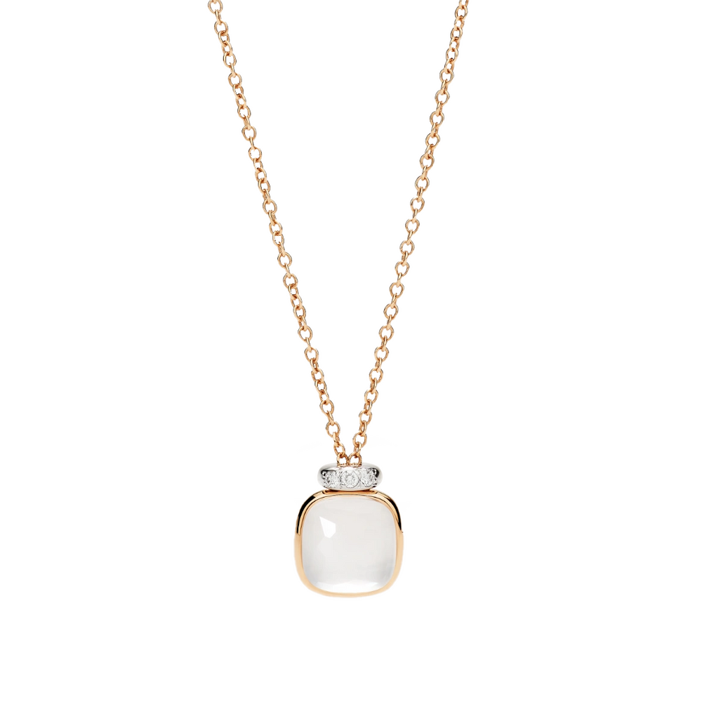Pomellato Nudo milk quartz necklace with Pendant