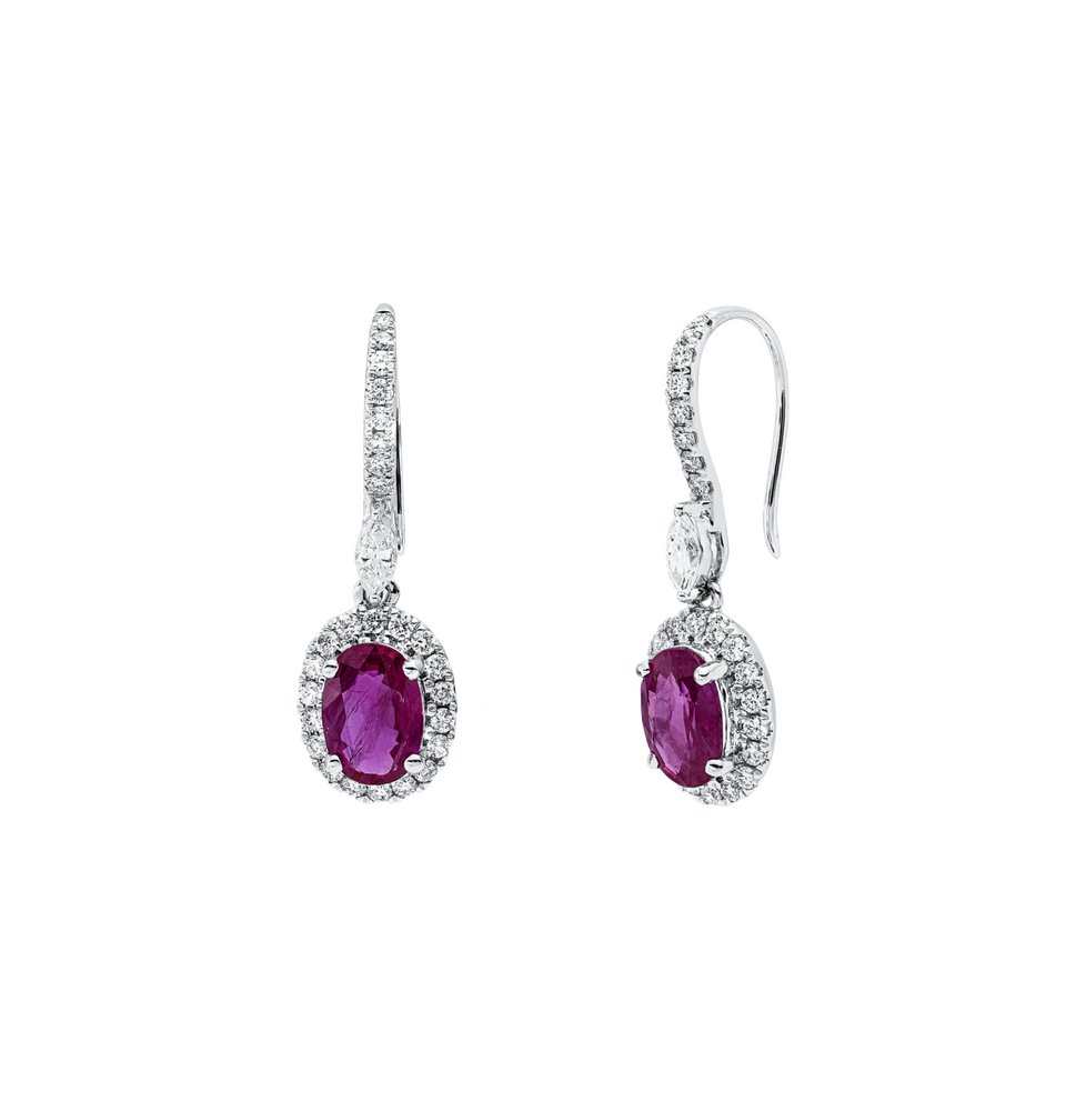 Brogle Classic ruby earrings