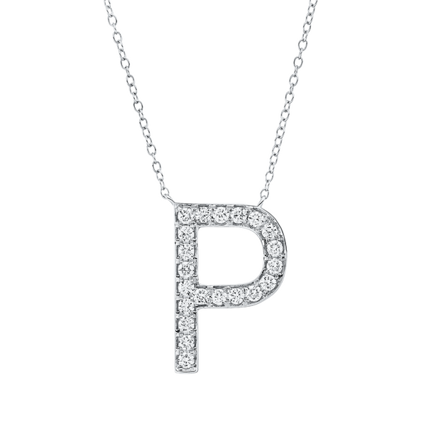 Brogle Classic Kette mit Diamantbuchstaben P