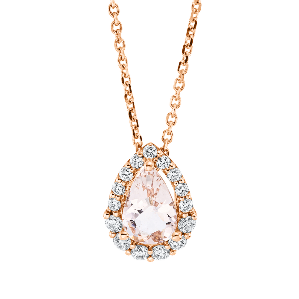 Brogle Classic Kette mit Morganitanhänger Brogle Classic Kette mit Morganitanhänger