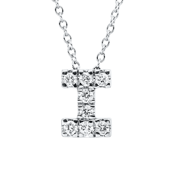 Brogle Classic Kette mit Diamantbuchstaben I Brogle Classic Kette mit Diamantbuchstaben I