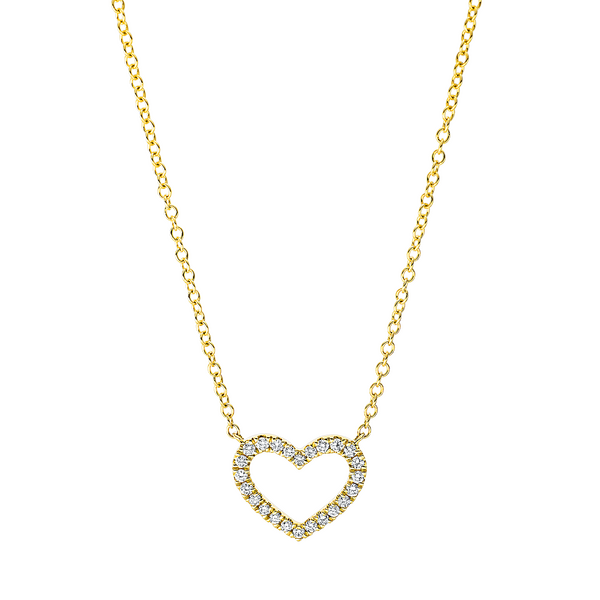 Brogle Selection Spirit gold chain with heart pendant