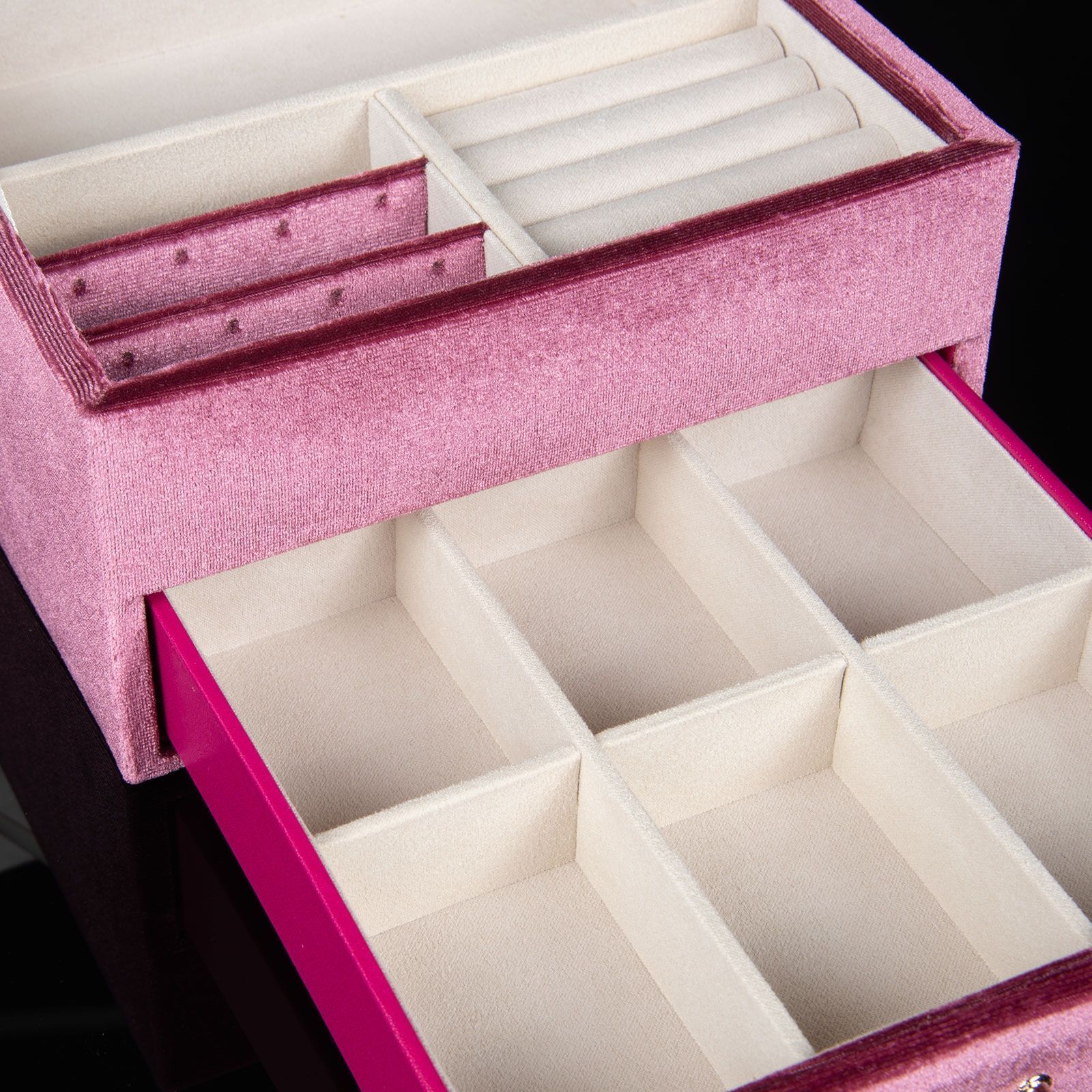 Friedrich Schmuckkästchen Chenille - Fuchsia