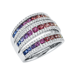 Brogle Selection Rainbow sapphire ring