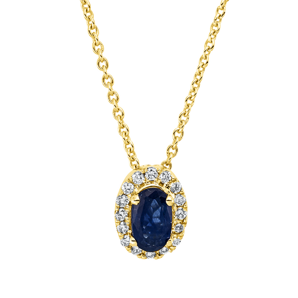 Brogle Classic Kette mit Saphiranhänger Brogle Classic Kette mit Saphiranhänger