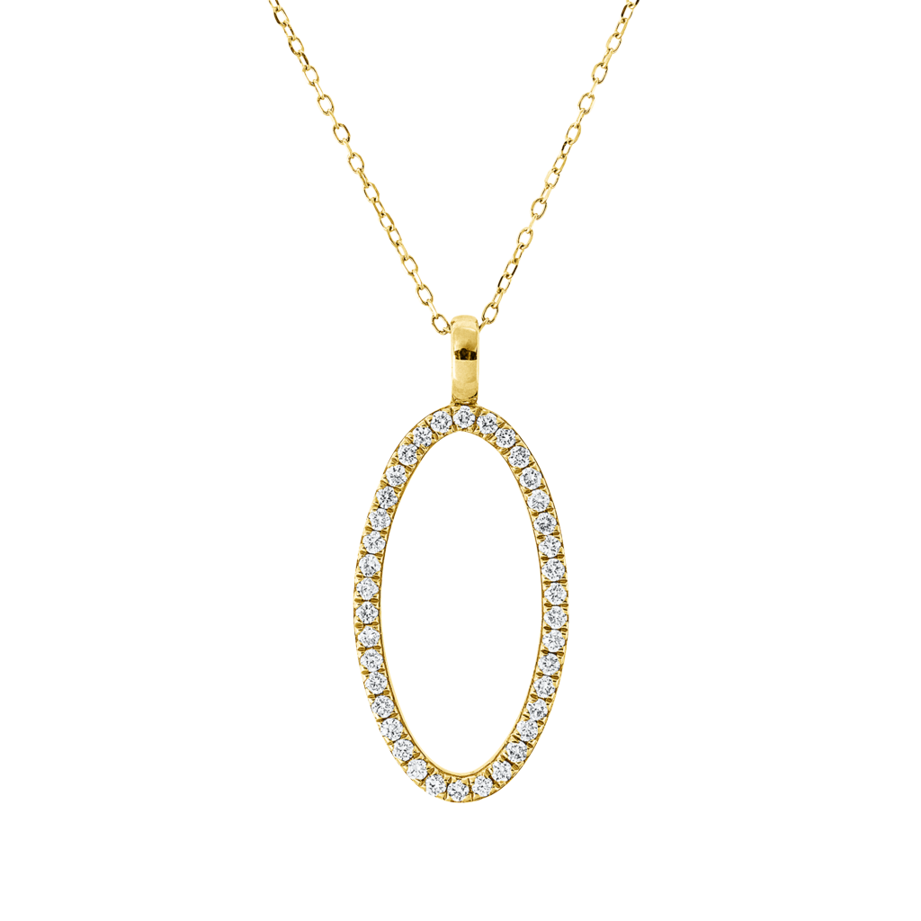 Brogle Classic necklace with diamond pendant Brogle Classic necklace with diamond pendant