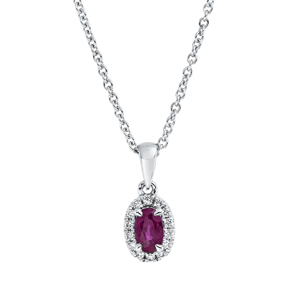 Brogle Classic necklace with ruby pendant