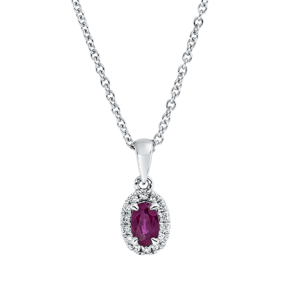 Brogle Classic necklace with ruby pendant