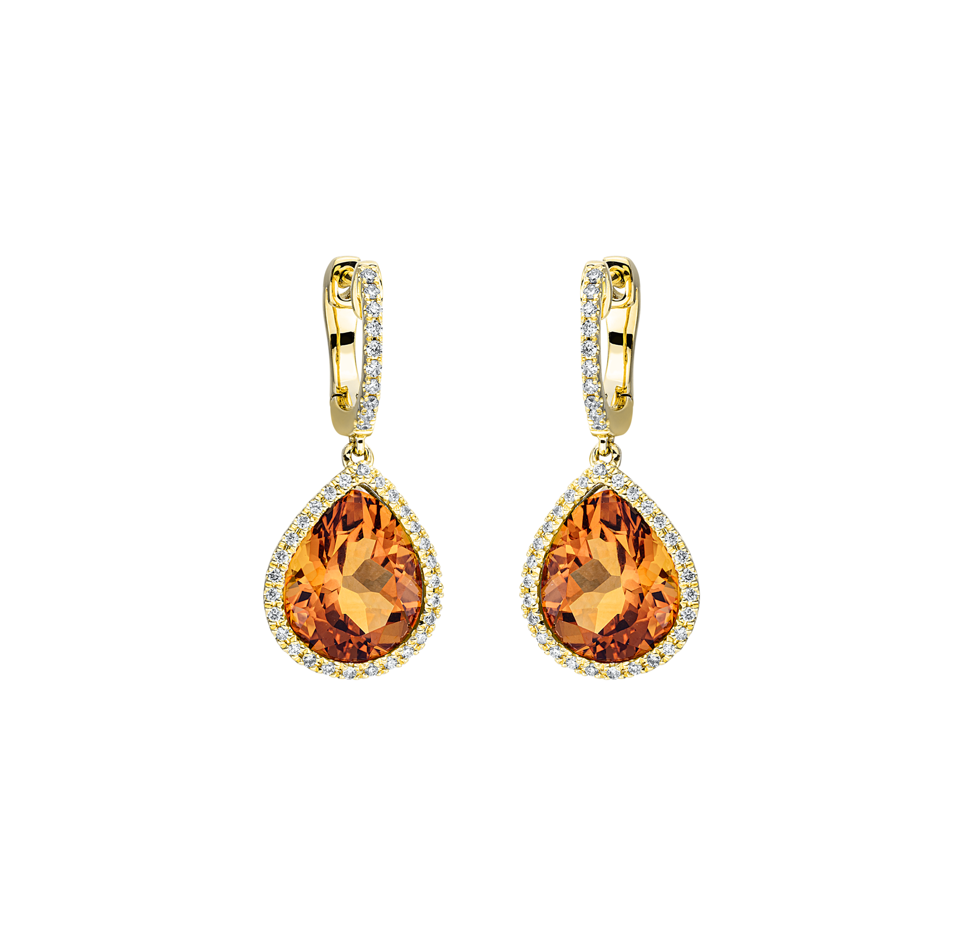 Brogle Classic citrine earrings Brogle Classic citrine earrings