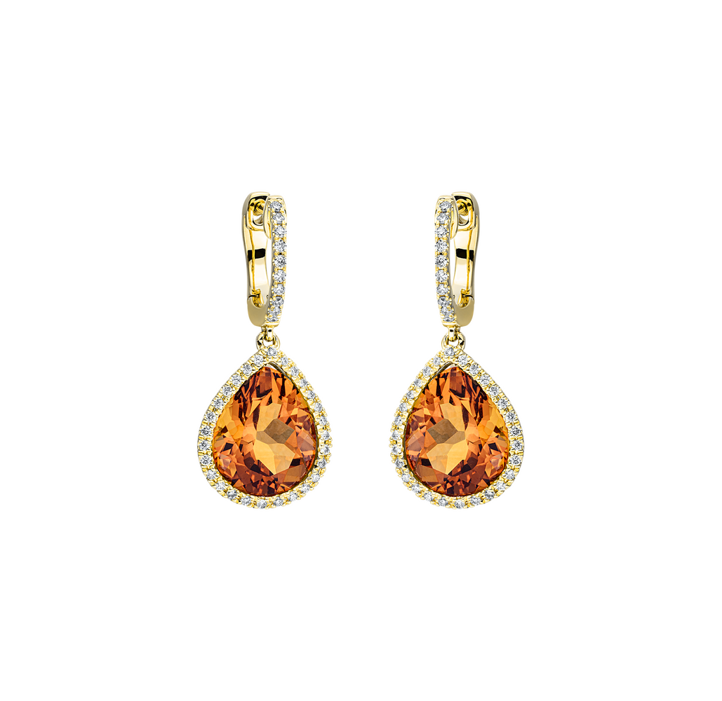 Brogle Classic citrine earrings Brogle Classic citrine earrings