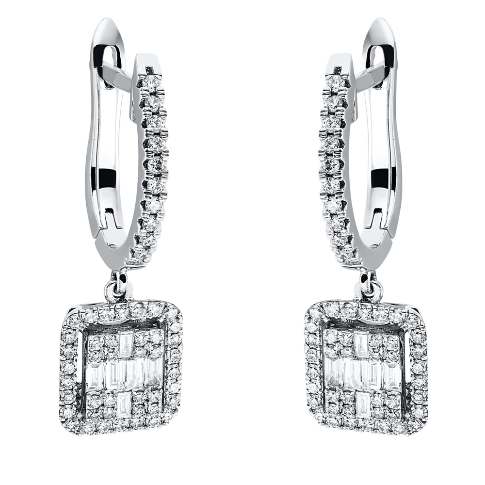 Brogle Selection Illusion diamond earrings 