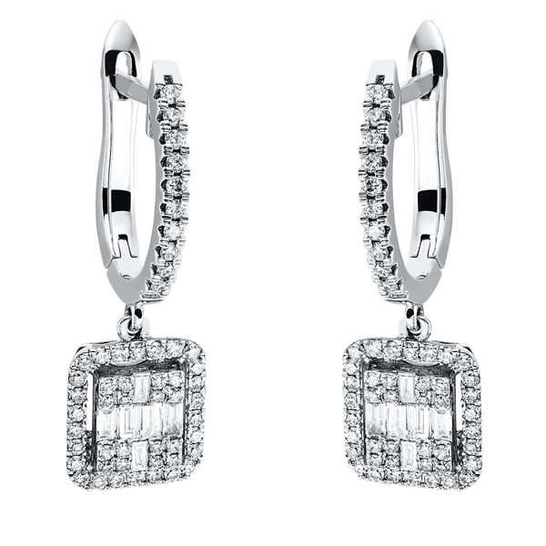 Brogle Selection Illusion diamond earrings 