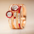 Wellendorff Our Happiness. Rose-red Ring