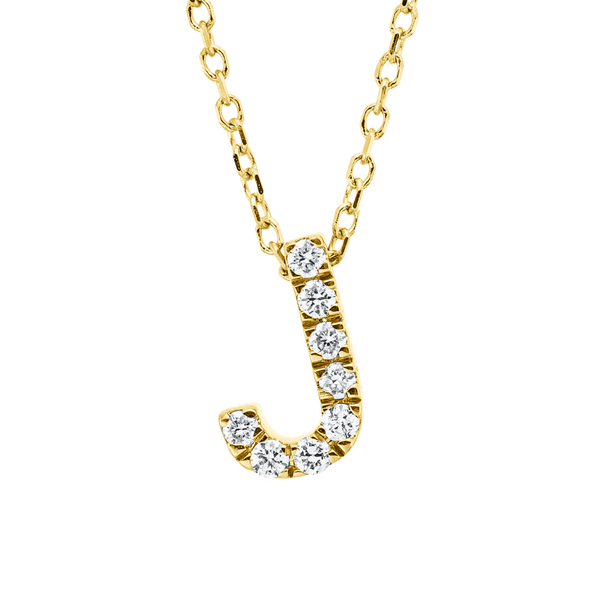 Brogle Classic Kette mit Diamantbuchstaben J