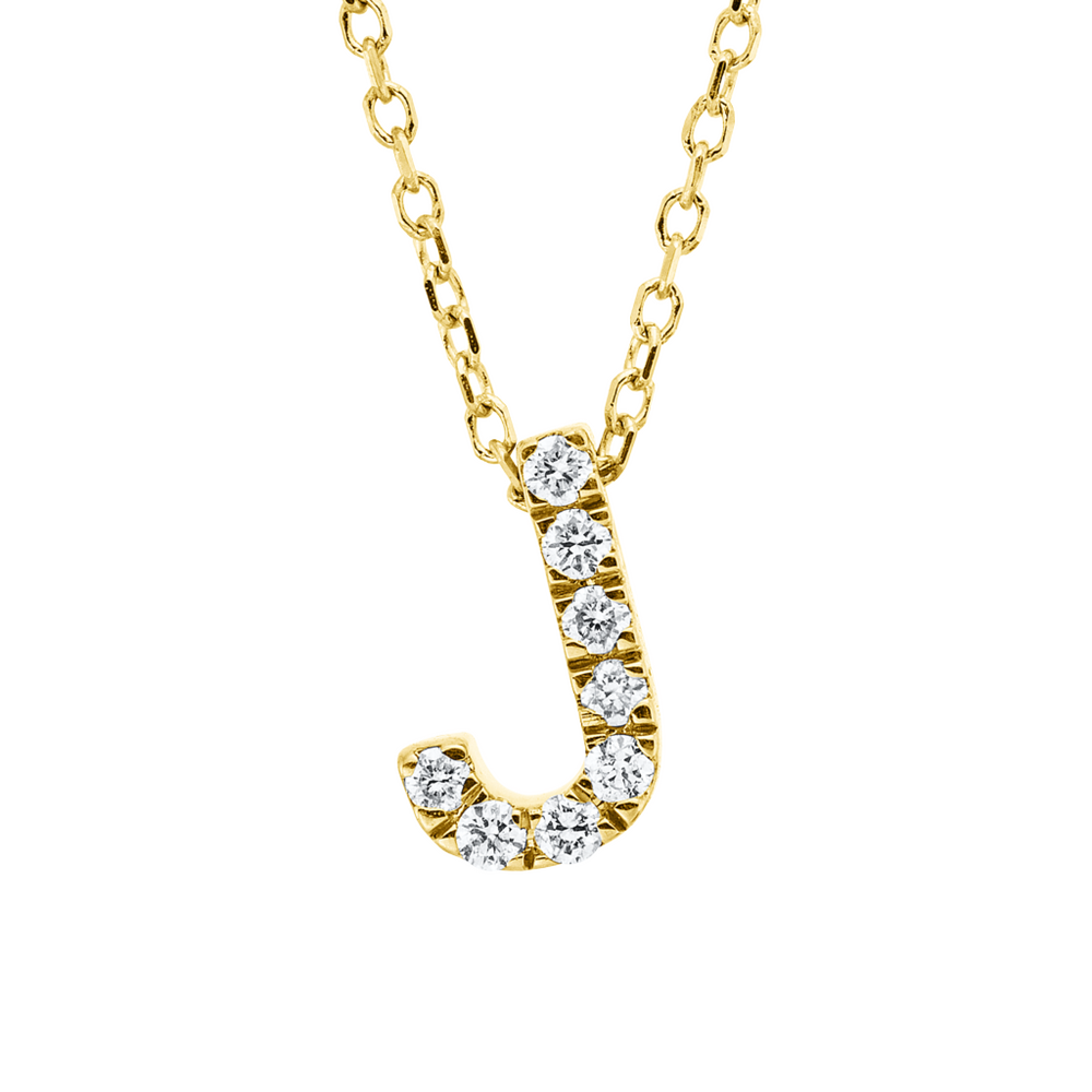 Brogle Classic Kette mit Diamantbuchstaben J Brogle Classic Kette mit Diamantbuchstaben J