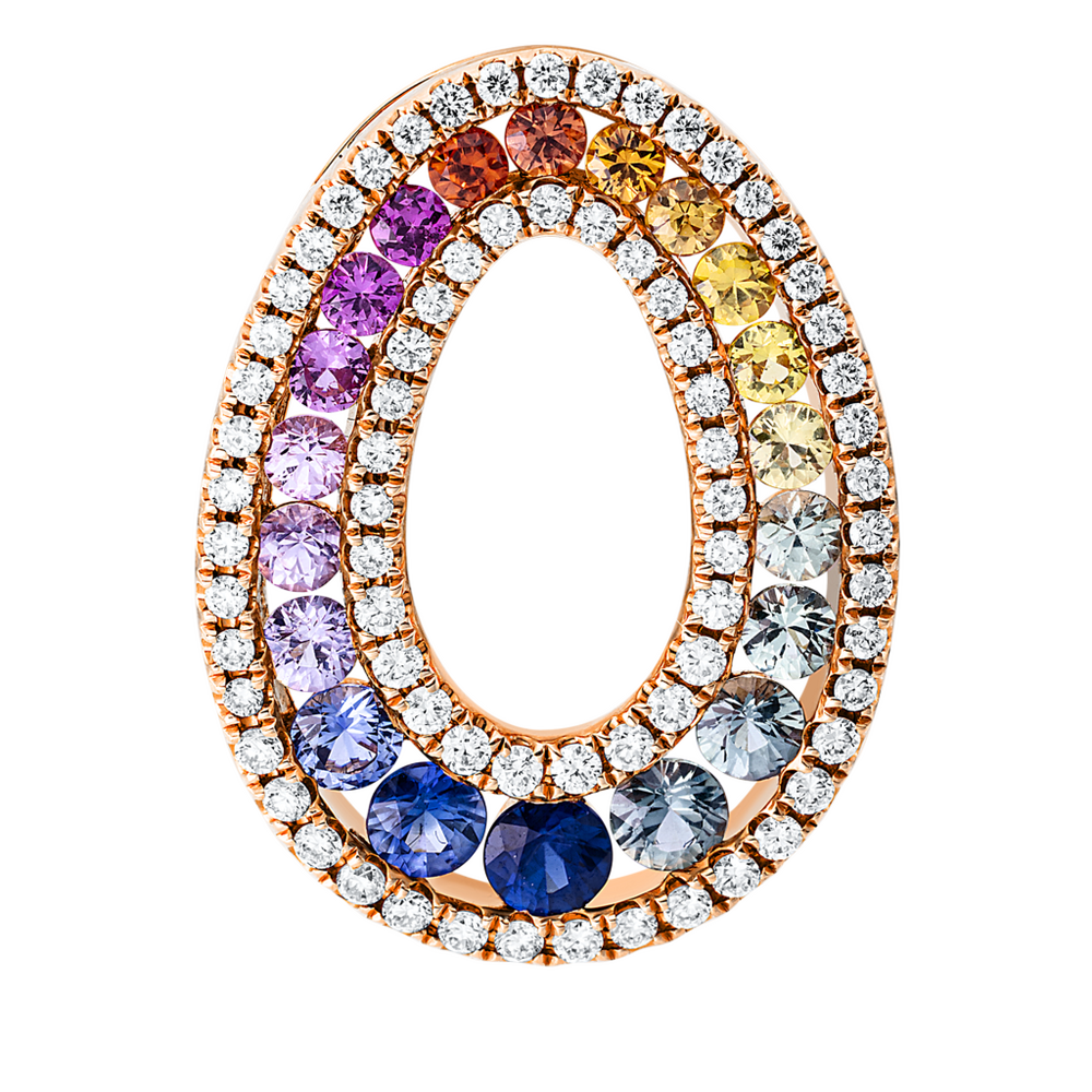 Brogle Selection Rainbow sapphire pendant