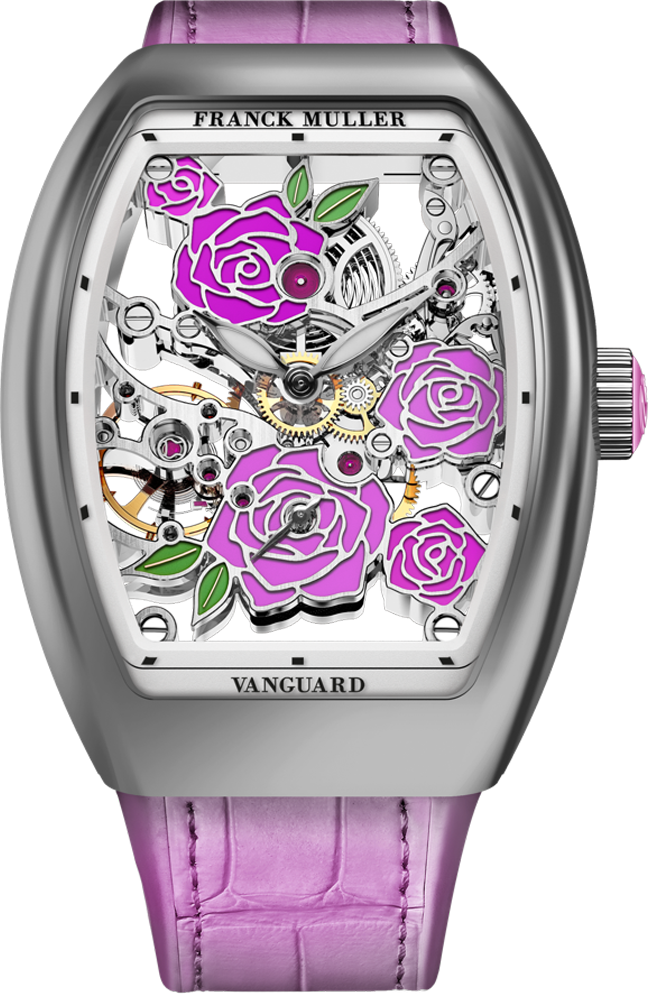 Franck Muller Vanguard Rose Skeleton 42.3 x 32mm