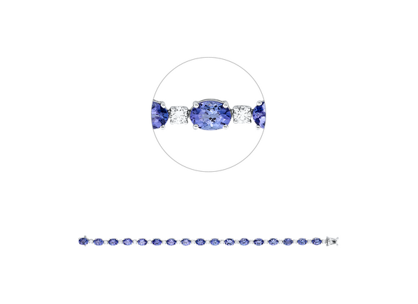 Brogle Selection tanzanite bracelet Brogle Selection tanzanite bracelet