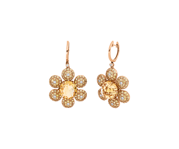 Brogle Selection Farbsteinohrhänger