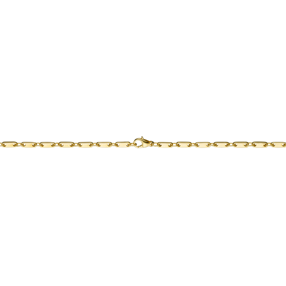 Brogle Classic plate gold chain 3mm