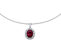 Brogle Selection necklace with ruby pendant Brogle Selection necklace with ruby pendant