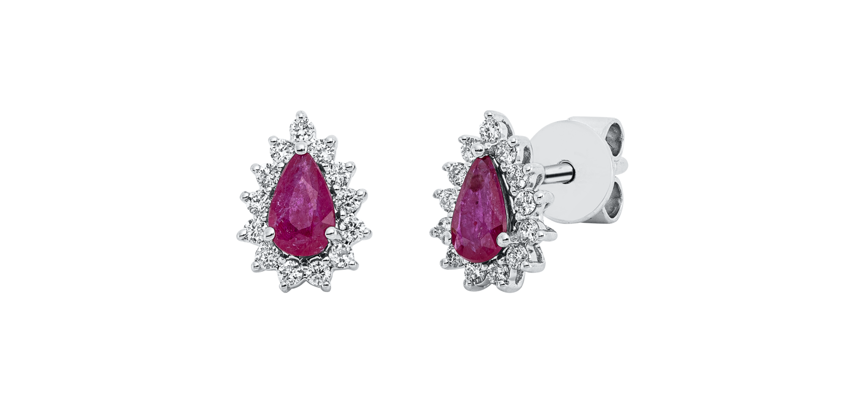 Brogle Classic ruby stud earrings